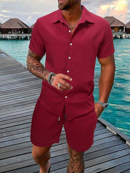 [KAUFE 1, ERHALTE 2] Conjunto Hemd und Shorts – Leicht & Stylisch für den Sommer